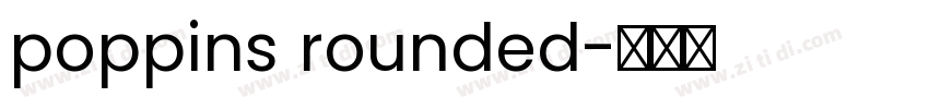 poppins rounded字体转换